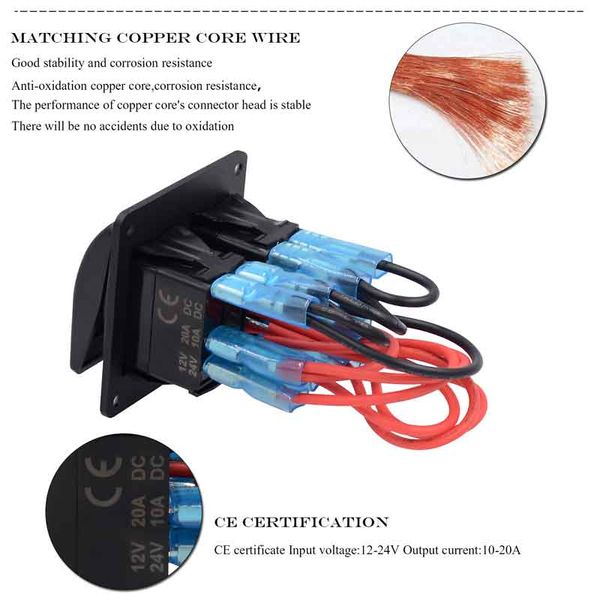 car-styling 2 gang waterproof car auto boat marine led rocker switch panel circuit breakers 12v on-off universal
car-styling 2 gang waterproof car auto boat marine led rocker switch panel circuit breakers 12v on-off universal