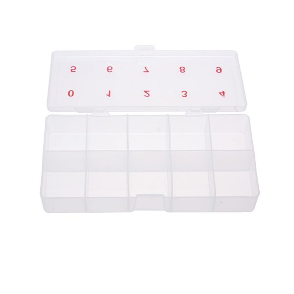2 x 5 nail storage box clear plastic 10 grids nail art empty divided boxes rhinestone storage case art tip container tool, Silver
2 x 5 nail storage box clear plastic 10 grids nail art empty divided boxes rhinestone storage case art tip container tool, Silver
