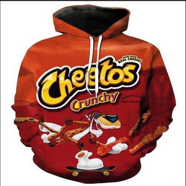 release new fashion man women designer perfect harajuku style cheetos 3d print long sleeve hoodies casual sportswear rw0101, Black
release new fashion man women designer perfect harajuku style cheetos 3d print long sleeve hoodies casual sportswear rw0101, Black