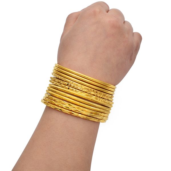 anniyo (3pcs/lot) african bangles for women girls dubai arab round circle banglebracelet jewelry ethiopian bride wedding #018307, Black
anniyo (3pcs/lot) african bangles for women girls dubai arab round circle banglebracelet jewelry ethiopian bride wedding #018307, Black
