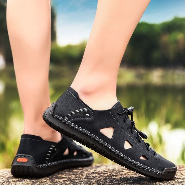 lightweight new fashionable mens sandals summer outdoor mens sandals casual comfort flat men casual men shoes size 48, Black
lightweight new fashionable mens sandals summer outdoor mens sandals casual comfort flat men casual men shoes size 48, Black