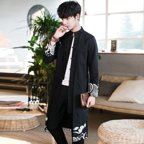 chinese style long windbreaker jacket men streetwear clothes long jacket men hip hop windbreaker coat 2019 new sa-8, Black;brown
chinese style long windbreaker jacket men streetwear clothes long jacket men hip hop windbreaker coat 2019 new sa-8, Black;brown