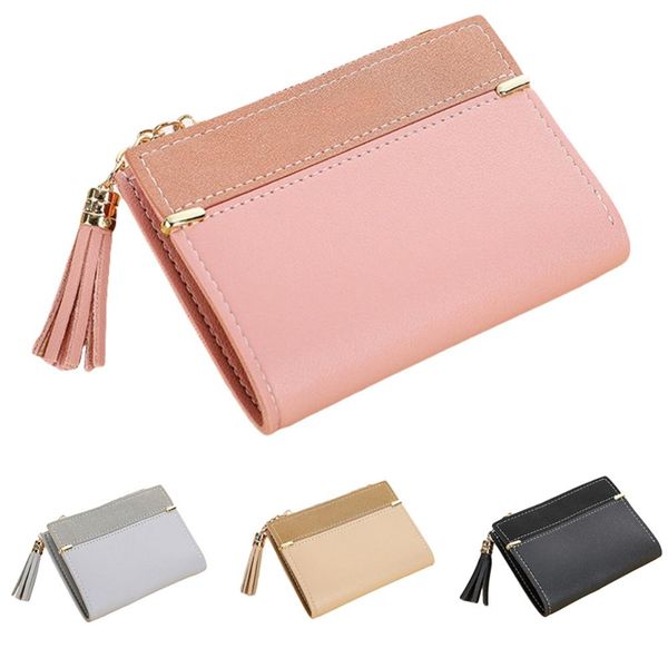tassel women wallet small cute wallet fashion color block tassel zip multi slots faux leather short purse clutch, Red;black
tassel women wallet small cute wallet fashion color block tassel zip multi slots faux leather short purse clutch, Red;black