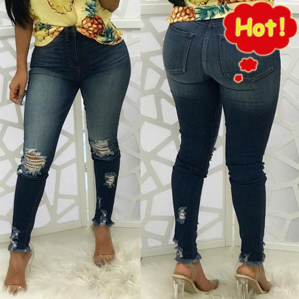 women denim pants holes destroyed knee pencil casual skinny pencil pants women jeans hole high waist jeans elastic g3p7, Blue
women denim pants holes destroyed knee pencil casual skinny pencil pants women jeans hole high waist jeans elastic g3p7, Blue