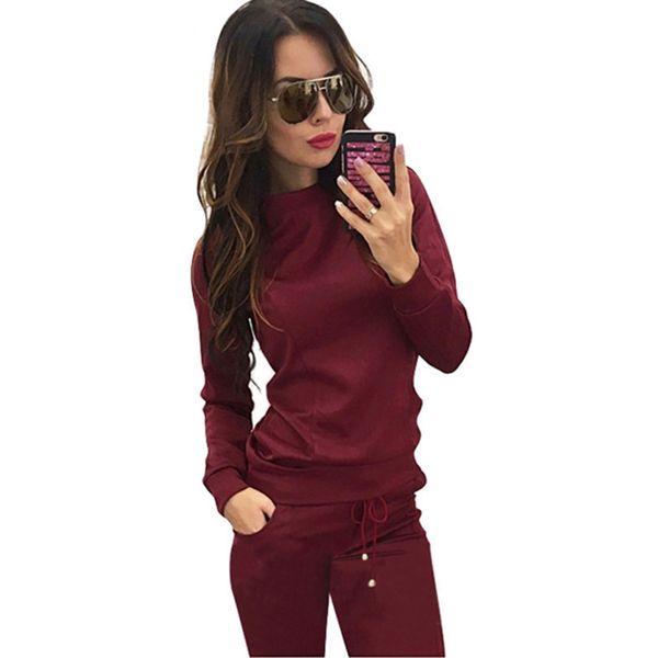 New Women Wine Red &Apricot -Colored 2 -Piece Sweatshirt +Long Pant Leisure Tracksuits Female Fashion Hot
New Women Wine Red &Apricot -Colored 2 -Piece Sweatshirt +Long Pant Leisure Tracksuits Female Fashion Hot