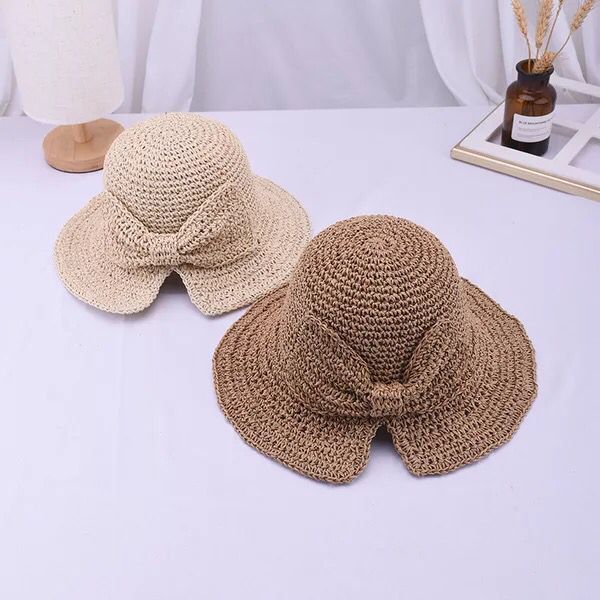 women's summer hat sun cap handmade straw shading hat for ladies bow foldable straw artistic holiday beach breathable, Blue;gray
women's summer hat sun cap handmade straw shading hat for ladies bow foldable straw artistic holiday beach breathable, Blue;gray
