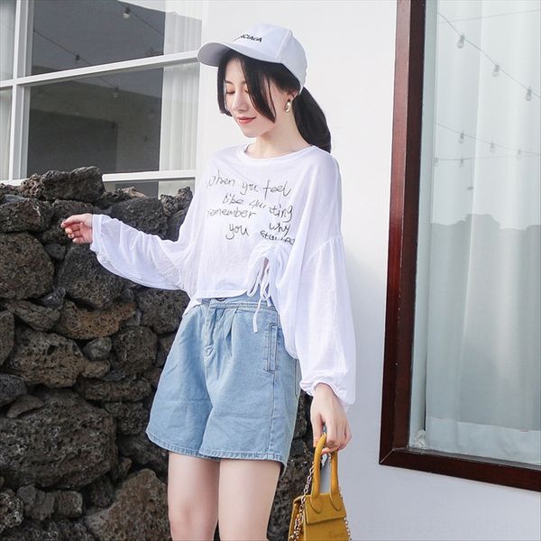 summer clothes western letter drawstring wrinkle loose bat micro transparent blouse summer sunscreen clothes western letter drawstring w, White
summer clothes western letter drawstring wrinkle loose bat micro transparent blouse summer sunscreen clothes western letter drawstring w, White