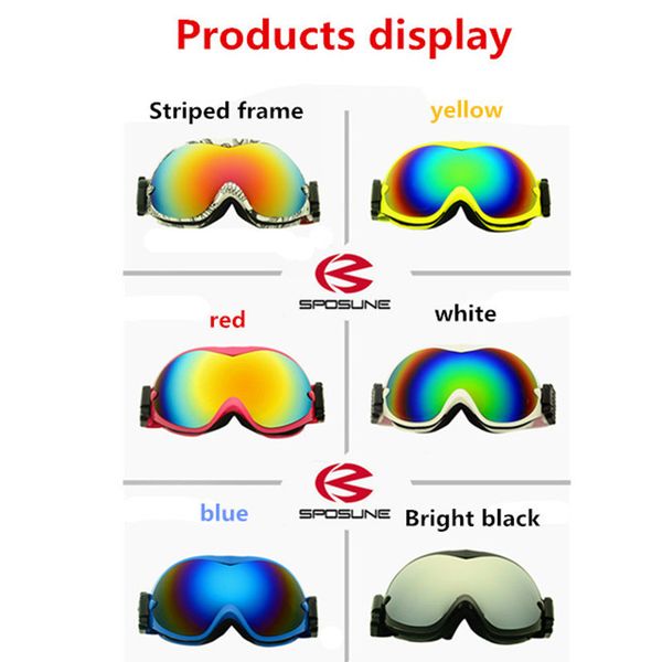 

ski goggles colorful goggles professional universal snow blind / double anti-fog figure eight hx-002