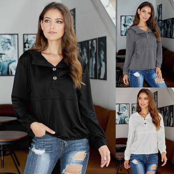 ins pullover sweater womens autumn and winter loose european and american new hooded button long sleeve solid color all-match large size out, Black
ins pullover sweater womens autumn and winter loose european and american new hooded button long sleeve solid color all-match large size out, Black