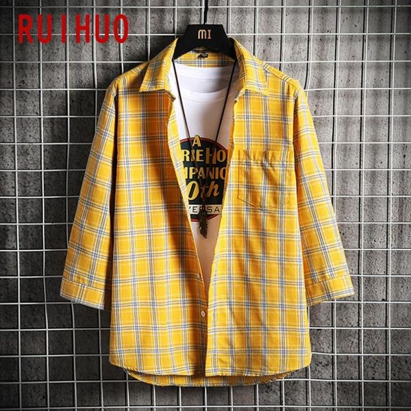 ruihuo 2020 new spring plaid half sleeve shirt men slim fit cotton casual shirts men clothing fashion plus size -5xl, White;black
ruihuo 2020 new spring plaid half sleeve shirt men slim fit cotton casual shirts men clothing fashion plus size -5xl, White;black