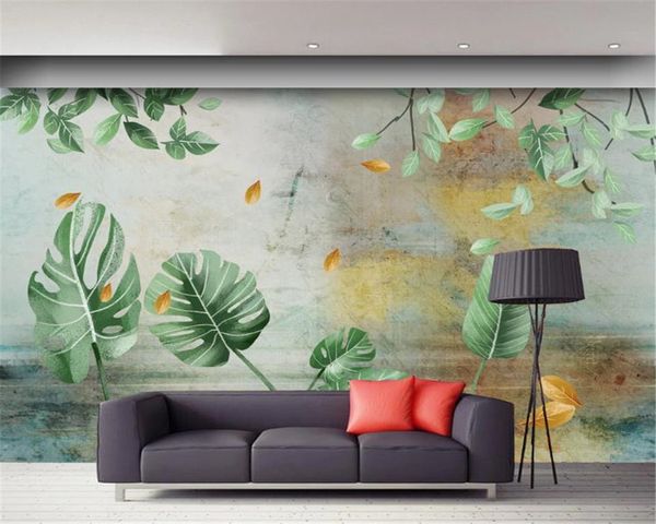 custom p 3d wallpaper nordic simple small fresh painted watercolor tropical plant background wall silk mural wallpaper
custom p 3d wallpaper nordic simple small fresh painted watercolor tropical plant background wall silk mural wallpaper