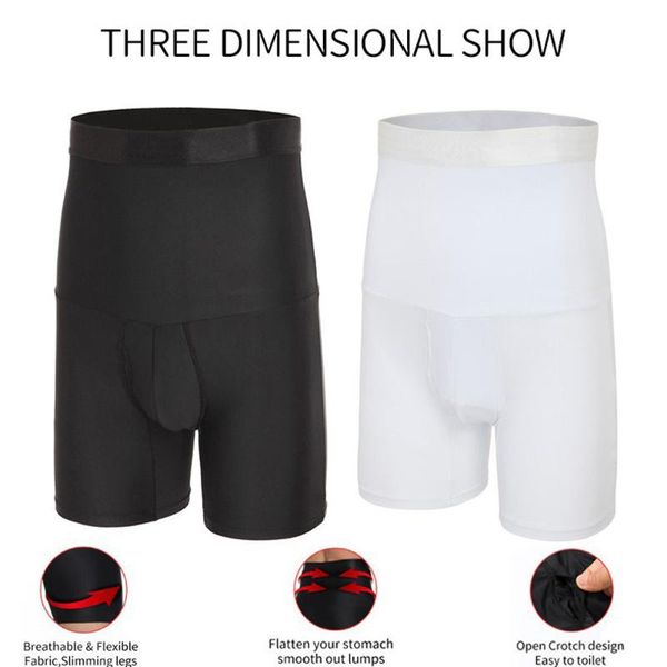 men high waist slimming shapewear abdomen boxer briefs thin breathable underwear shorts elastic body shaper waist trainer, Black;brown
men high waist slimming shapewear abdomen boxer briefs thin breathable underwear shorts elastic body shaper waist trainer, Black;brown