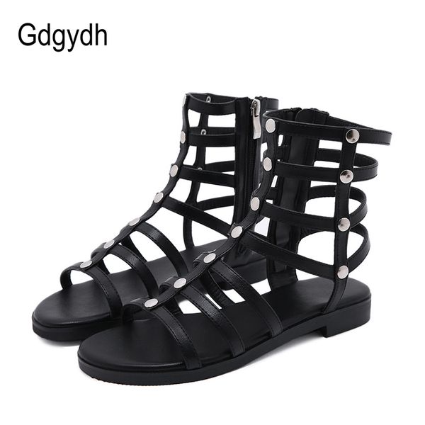 gdgydh 2020 summer sandals for women gladiator flat heels cut-out hollow buckle sandals shoes female black zipper rome style
gdgydh 2020 summer sandals for women gladiator flat heels cut-out hollow buckle sandals shoes female black zipper rome style