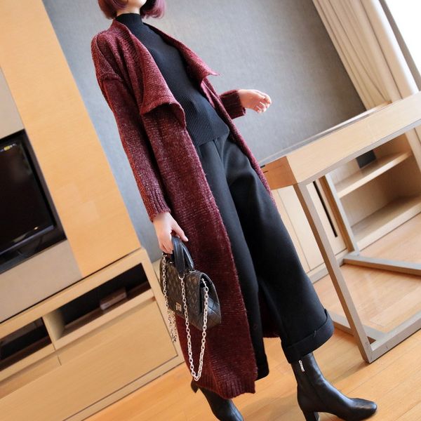women winter jacket loose joker long sweaters knitted oversize outwear coat cardigan thickened coat loose lazy style knitsweater, White
women winter jacket loose joker long sweaters knitted oversize outwear coat cardigan thickened coat loose lazy style knitsweater, White