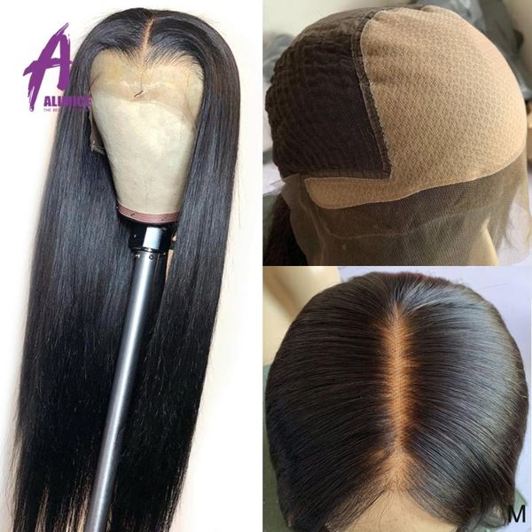 fake scalp glueless 13*4 lace front human hair wigs 150% density brazilian straight hair lace frontal wigs alimice remy wig, Black;brown
fake scalp glueless 13*4 lace front human hair wigs 150% density brazilian straight hair lace frontal wigs alimice remy wig, Black;brown