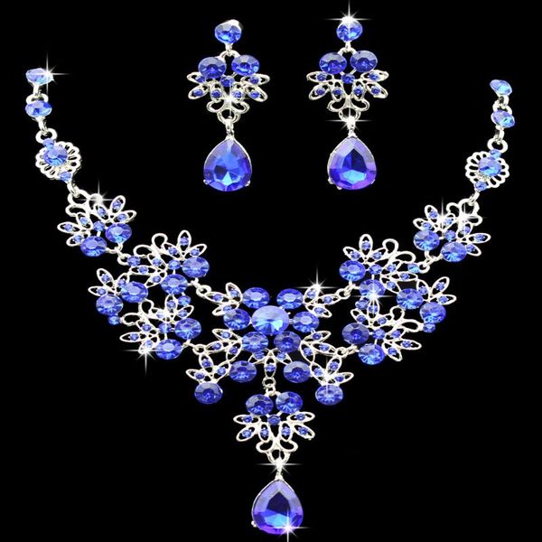 kmvexo multiple colors water drop wedding bridal formal party prom jewelry sets crystal rhinestone brides necklace earrings sets, Silver
kmvexo multiple colors water drop wedding bridal formal party prom jewelry sets crystal rhinestone brides necklace earrings sets, Silver