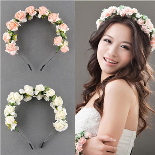 mori jokei style wreath headdress artificial flower headband garland wedding bridal headband cute romantic hair accessories, Golden;white
mori jokei style wreath headdress artificial flower headband garland wedding bridal headband cute romantic hair accessories, Golden;white