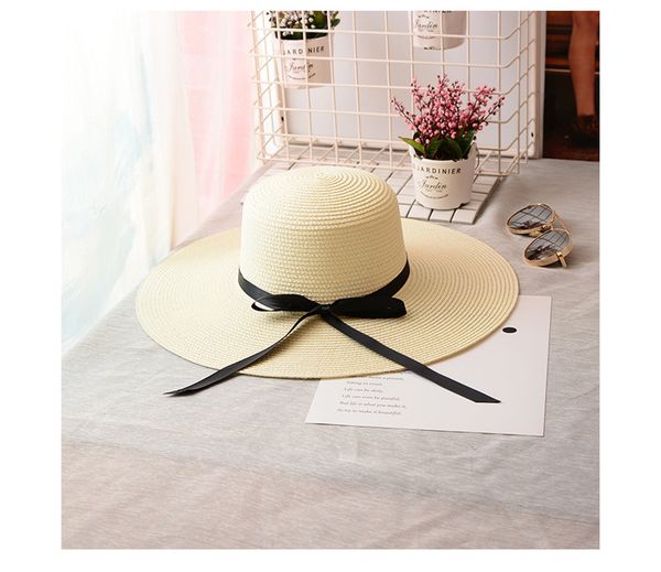 groupjump 2019 weave sun hats for women black ribbon large brim straw hat outdoor beach summer caps chapeu feminino, Blue;gray
groupjump 2019 weave sun hats for women black ribbon large brim straw hat outdoor beach summer caps chapeu feminino, Blue;gray