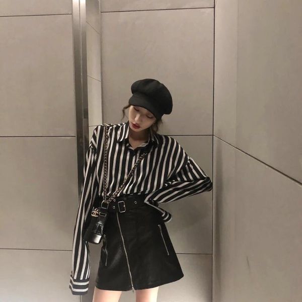 chic early autumn laziness shirt women's korean-style long sleeve tiao wen wang red shirt women's social hong kong flavor, White
chic early autumn laziness shirt women's korean-style long sleeve tiao wen wang red shirt women's social hong kong flavor, White