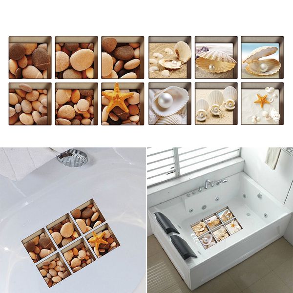12pcs pack non slip bathtub stickers bath tub tattoos appliques tub decals treads bathroom decoration printed 3d pebbles, shells
12pcs pack non slip bathtub stickers bath tub tattoos appliques tub decals treads bathroom decoration printed 3d pebbles, shells