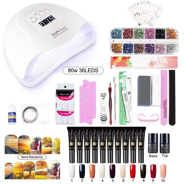 ladymisty nail art set nail lamp dryer soak off gel base coat polish manicure tools kit remover file sticker rhinestone
ladymisty nail art set nail lamp dryer soak off gel base coat polish manicure tools kit remover file sticker rhinestone