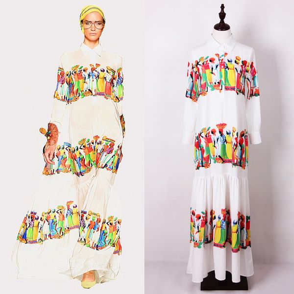 summer dress promotion cotton polyester vestidos mujer vestido longo woman dress 2019 new large size fashion print lapel maxi, Black;gray
summer dress promotion cotton polyester vestidos mujer vestido longo woman dress 2019 new large size fashion print lapel maxi, Black;gray