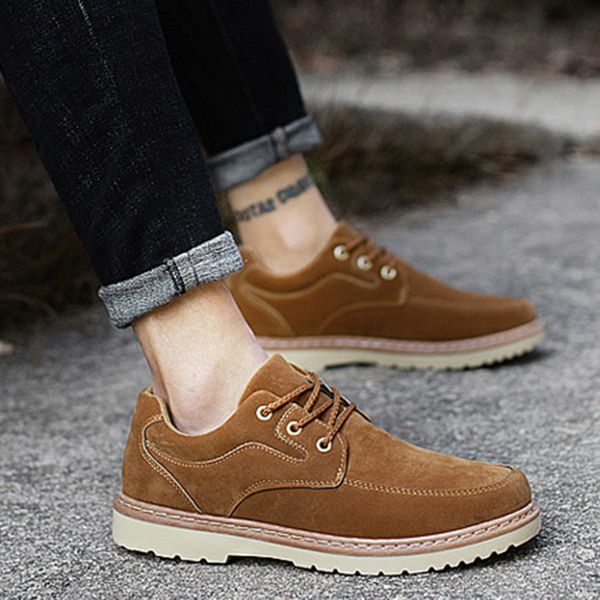 2019 men shoes suede leather vintage casual shoes men fashion shallow new men's solid color wild autumn flat, Black
2019 men shoes suede leather vintage casual shoes men fashion shallow new men's solid color wild autumn flat, Black