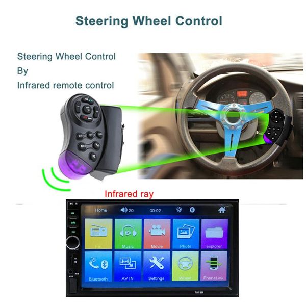 car follower car radio 2din 7" hd touch screen bluetooth general mp5 player autoradio aux usb audio stereo with rear view camera
car follower car radio 2din 7" hd touch screen bluetooth general mp5 player autoradio aux usb audio stereo with rear view camera