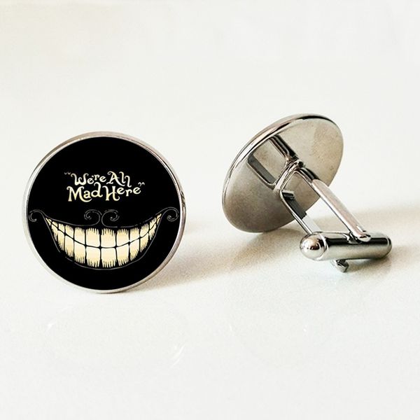 fashion alice adventure wonderland glass cufflinks cheshire cat glass coil cufflinks we are all crazy men's shirts gift, Silver;golden
fashion alice adventure wonderland glass cufflinks cheshire cat glass coil cufflinks we are all crazy men's shirts gift, Silver;golden