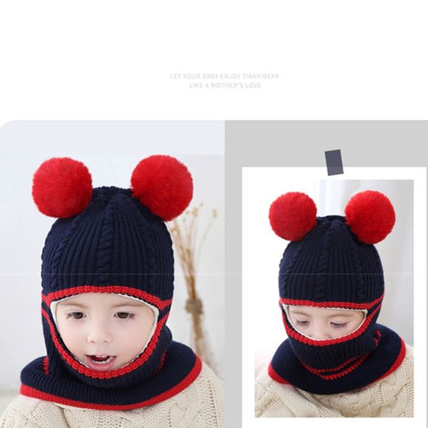 boys and girls hooded scarf hat winter warm children's bib one-piece hat plus velvet thickening ear protection face one knitted, Yellow
boys and girls hooded scarf hat winter warm children's bib one-piece hat plus velvet thickening ear protection face one knitted, Yellow