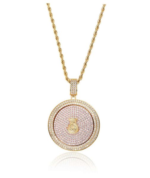 hip hop dollars money diamonds pendant necklaces for men women rotatable luxury crystal round pendants 18k gold plated copper zircon gift, Silver
hip hop dollars money diamonds pendant necklaces for men women rotatable luxury crystal round pendants 18k gold plated copper zircon gift, Silver