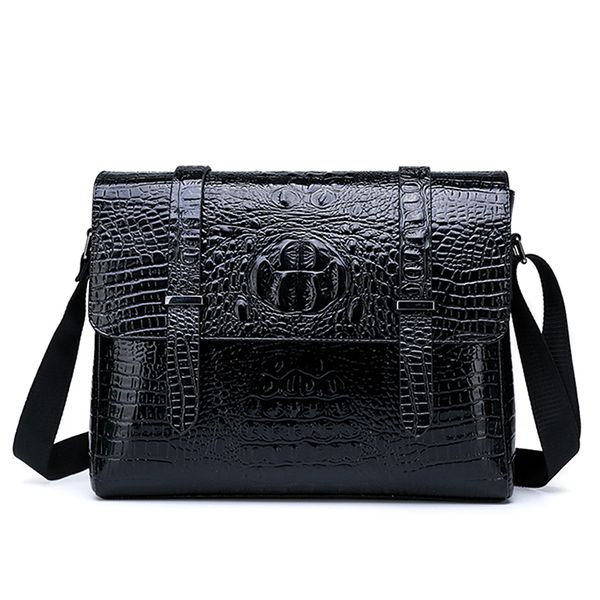 classic men messenger bag pu leather alligator fashion trendy large capacity briefcases black postman package men crossbody bag
classic men messenger bag pu leather alligator fashion trendy large capacity briefcases black postman package men crossbody bag