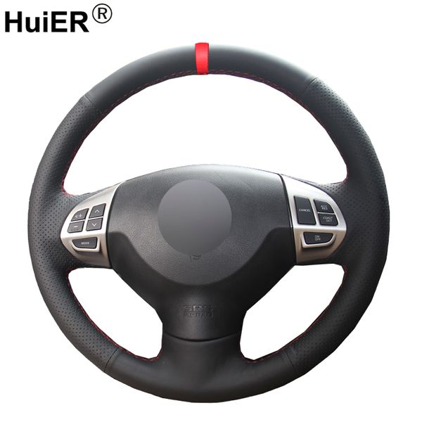 huier hand sew car steering wheel cover non-slip red marker for mitsubishi lancer ex 10 lancer x outlander asx colt pajero sport
huier hand sew car steering wheel cover non-slip red marker for mitsubishi lancer ex 10 lancer x outlander asx colt pajero sport