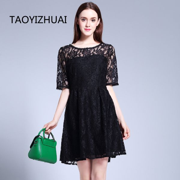 taoyizhuai new summer above knee loose elegant large size hollow out o-neck straight hight street style female lace dress 11526, Black;gray
taoyizhuai new summer above knee loose elegant large size hollow out o-neck straight hight street style female lace dress 11526, Black;gray