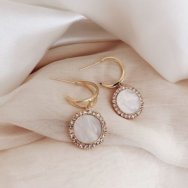 korean edition fashion simple and bright earrings female circle water drill ear jewelry ins small ear nails, Silver
korean edition fashion simple and bright earrings female circle water drill ear jewelry ins small ear nails, Silver