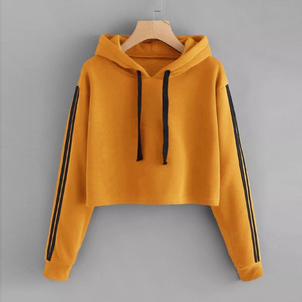 2018 female autumn sweatshirt women ladies striped hoodies long sleeve pullovers jumper casual solid hooded female coat, Black
2018 female autumn sweatshirt women ladies striped hoodies long sleeve pullovers jumper casual solid hooded female coat, Black
