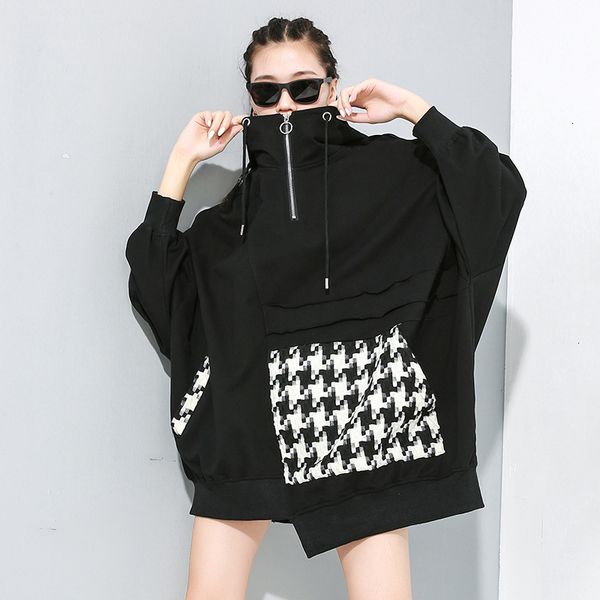 loose fit black plaid zipper oversized sweatshirt new hooded long sleeve women big size fashion tide spring 2020 1890
loose fit black plaid zipper oversized sweatshirt new hooded long sleeve women big size fashion tide spring 2020 1890