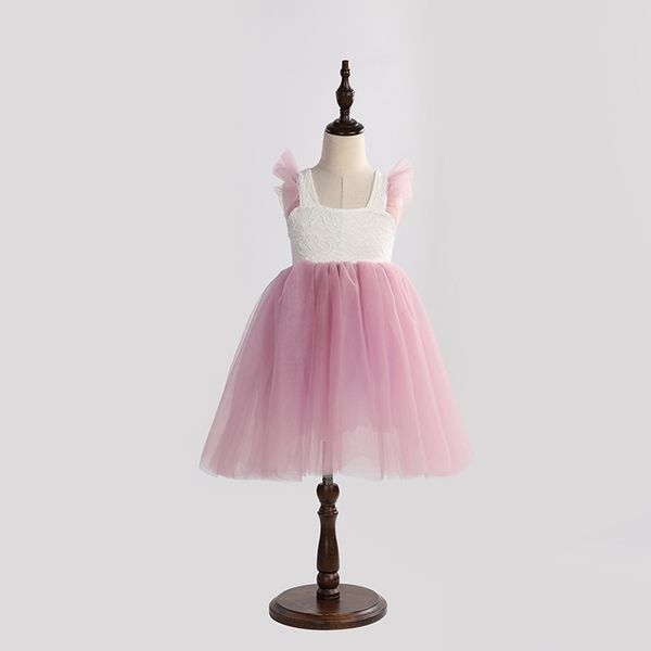 princess flower girls straight tulle lace party dress backless sleeve candy color summer wedding holiday dress, Red;yellow
princess flower girls straight tulle lace party dress backless sleeve candy color summer wedding holiday dress, Red;yellow