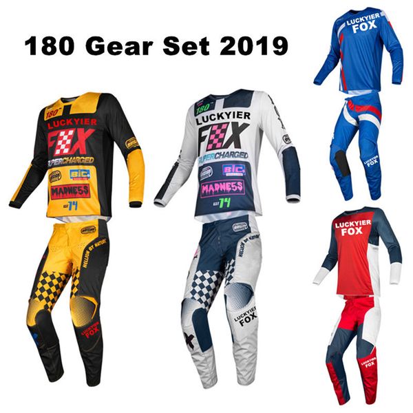 2019 jersey pants combo 180 gear set motocross suit off-road racing mx atv clothing trouser shirt, Black;blue
2019 jersey pants combo 180 gear set motocross suit off-road racing mx atv clothing trouser shirt, Black;blue