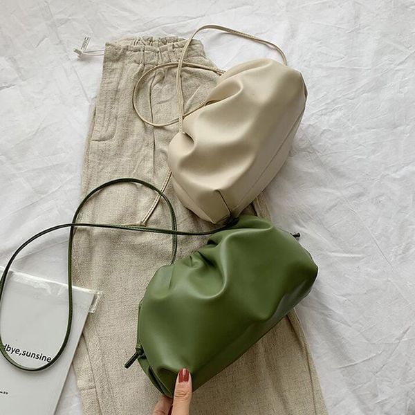 2019 new ladies dumplings shoulder bags for women wild solid color small crossbody messenger bags party clutch and purse bolsa 
2019 new ladies dumplings shoulder bags for women wild solid color small crossbody messenger bags party clutch and purse bolsa