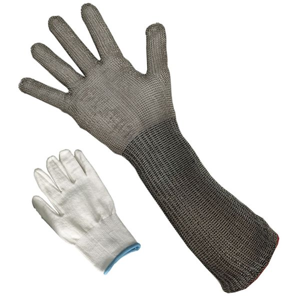 stainless steel wire braided gloves cut-proof protection mesh work gloves men's long section
stainless steel wire braided gloves cut-proof protection mesh work gloves men's long section
