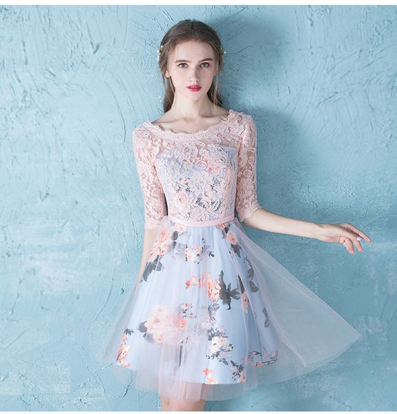 new cocktail dresses new women pink lace short prom dresses 2019 scoop prom dress tulle print satin evening party gown, Black
new cocktail dresses new women pink lace short prom dresses 2019 scoop prom dress tulle print satin evening party gown, Black