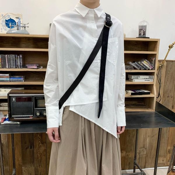 customized plus size s-6xl new men's clothing fashion self-made yamamoto irregular shirt front short back long shirt, White;black
customized plus size s-6xl new men's clothing fashion self-made yamamoto irregular shirt front short back long shirt, White;black