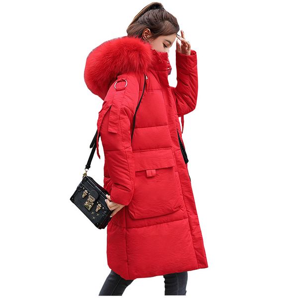 long hooded fur coat sailor back winter down coat women oversize jacket cotton padded wadded parkas wind breaker sleeves, Black
long hooded fur coat sailor back winter down coat women oversize jacket cotton padded wadded parkas wind breaker sleeves, Black