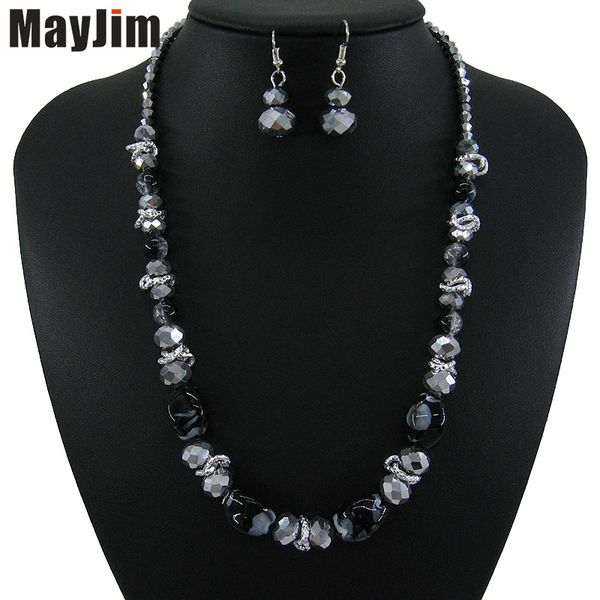 women vintage crystal colored glaze silver necklace jewelry sets ceramics bead bohemia gold chain bridal jewelry sets fashion
women vintage crystal colored glaze silver necklace jewelry sets ceramics bead bohemia gold chain bridal jewelry sets fashion