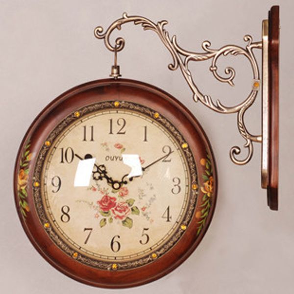 ouran authentic antique clocks pastoral european high-grade wood-sided wall clock creative
ouran authentic antique clocks pastoral european high-grade wood-sided wall clock creative