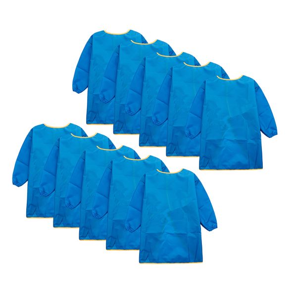 10 x kids art smock, waterproof painting apron for children, artist aprons with long sleeve, apron for toddler, smocks for boy girl, blue
10 x kids art smock, waterproof painting apron for children, artist aprons with long sleeve, apron for toddler, smocks for boy girl, blue