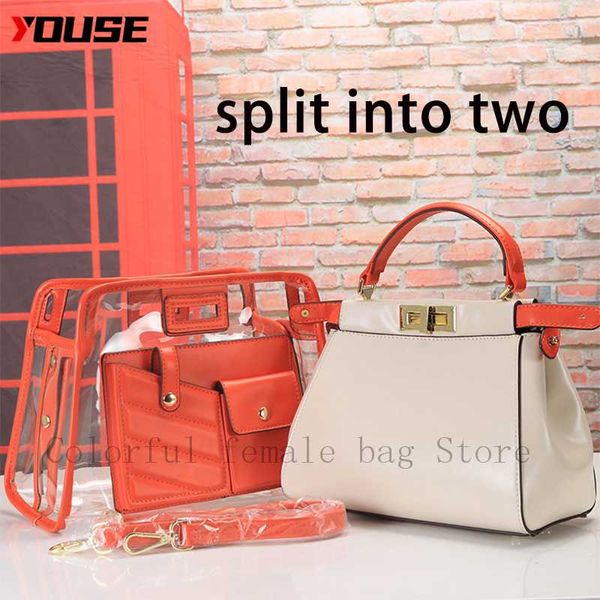 youse ladies 2020 bag detachable two-piece transparent lady andbag fashion messenger bag shoulder
youse ladies 2020 bag detachable two-piece transparent lady andbag fashion messenger bag shoulder
