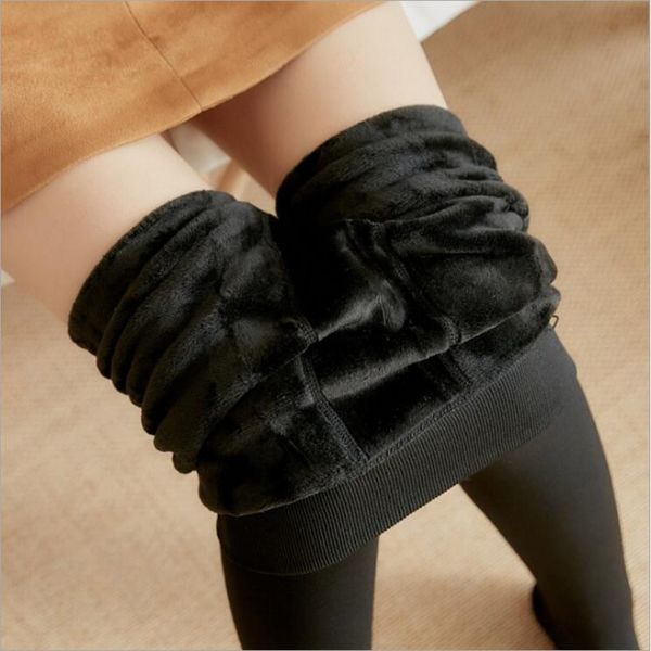 2018 winter women black fleece warm pants thicken thin high waist cotton fleece pencil pants female fall gray red trousers, Black;white
2018 winter women black fleece warm pants thicken thin high waist cotton fleece pencil pants female fall gray red trousers, Black;white
