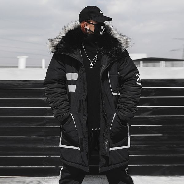 2020 men thick warm jackets coats parkas cotton hip hop male casual fashion loose style hooded jackets streetwear wz022, Black
2020 men thick warm jackets coats parkas cotton hip hop male casual fashion loose style hooded jackets streetwear wz022, Black